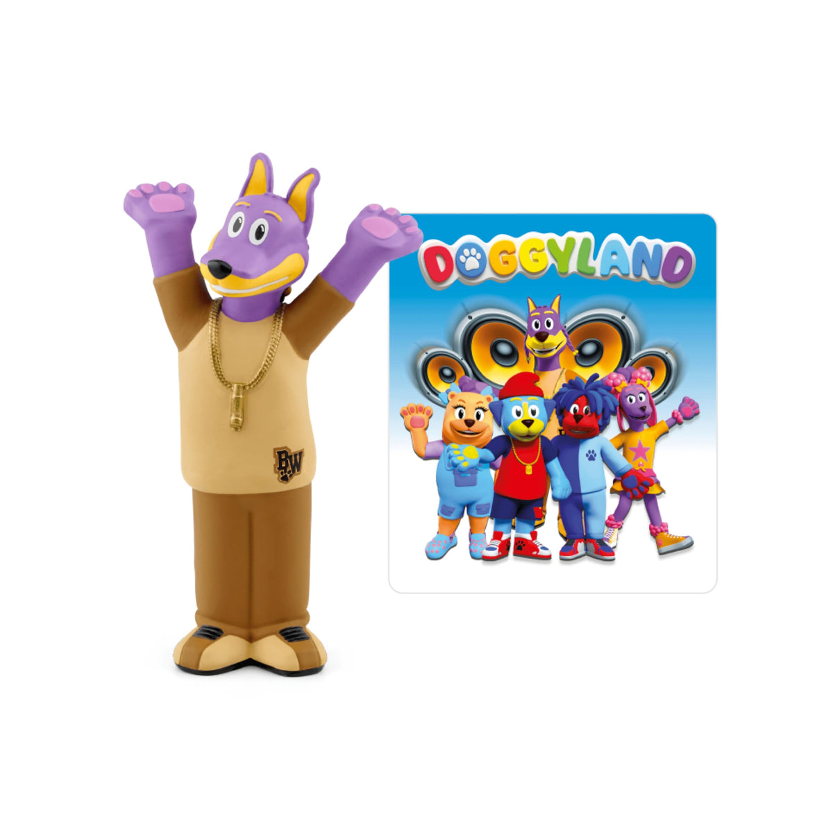 Tonies Doggyland Bow Wizzle figurine on Toniebox for musical storytelling