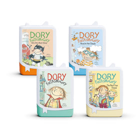Tonies Dory Fantasmagory 4-pack cover image for imaginative listening on Toniebox.