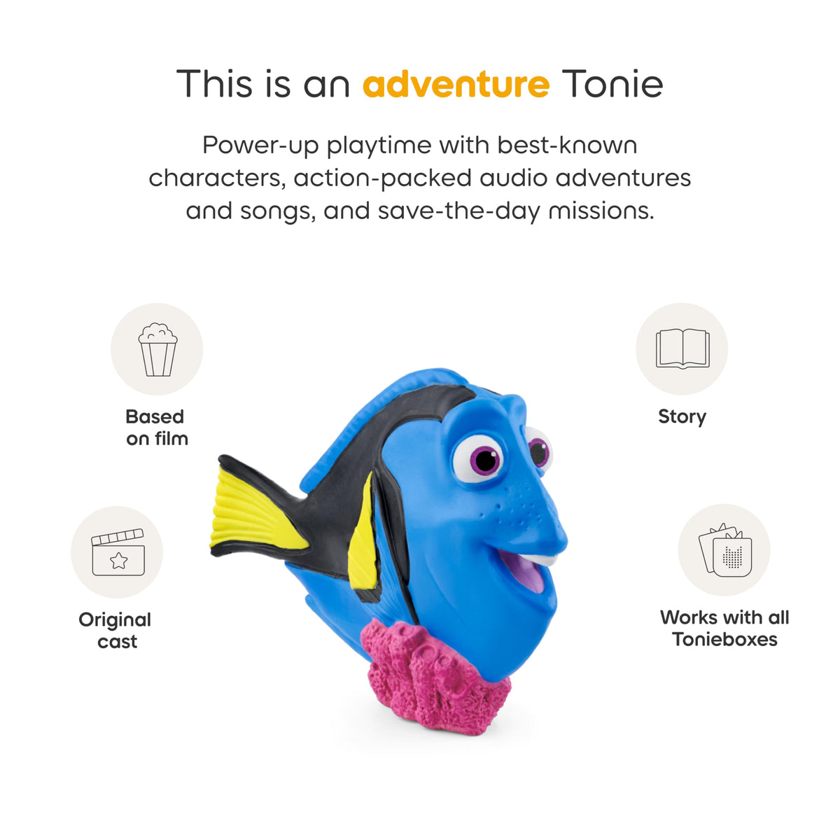 Dory and friends in a 40-minute story adventure