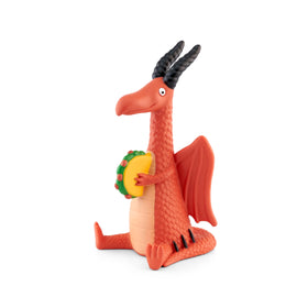 Tonies Dragons Love Tacos language options image showcases English and Spanish storytelling