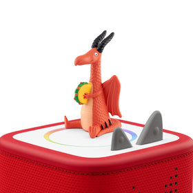 Tonies Dragons Love Tacos track list image highlights six stories for 35 minutes of audio fun