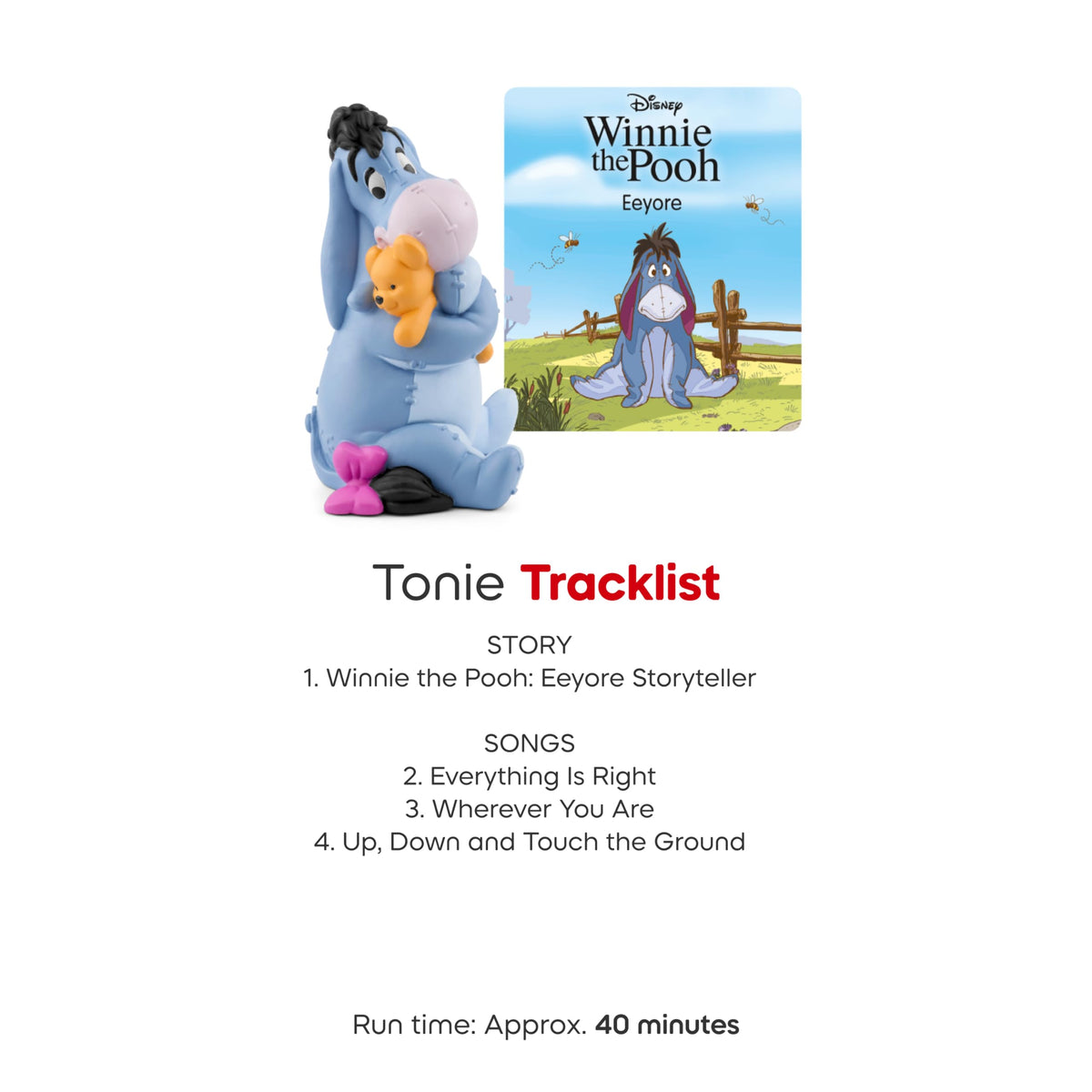 Tonies Eeyore songs clip scene with sing-along tunes to brighten playtime.