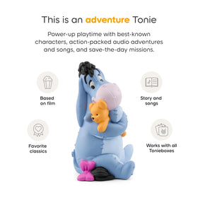 Tonies Eeyore storytime track scene offers about 43 minutes of audio adventures.
