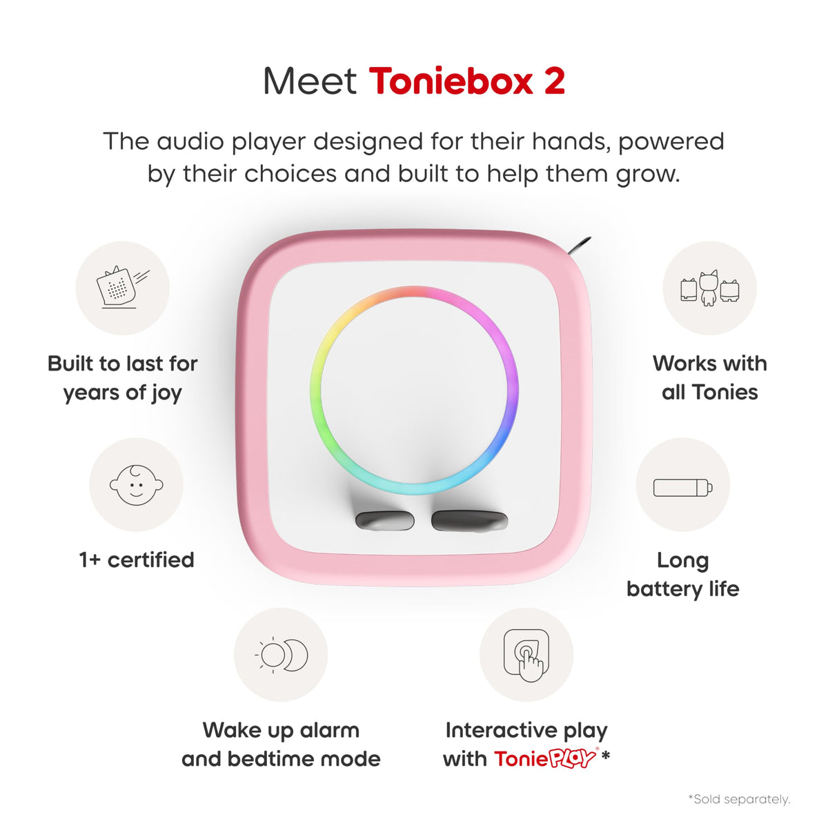 Eeyore Tonie on Toniebox 2 offering calm, comforting bedtime stories.