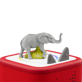 Tonies elephant baby figure with squeals enhances playful sound interactions.