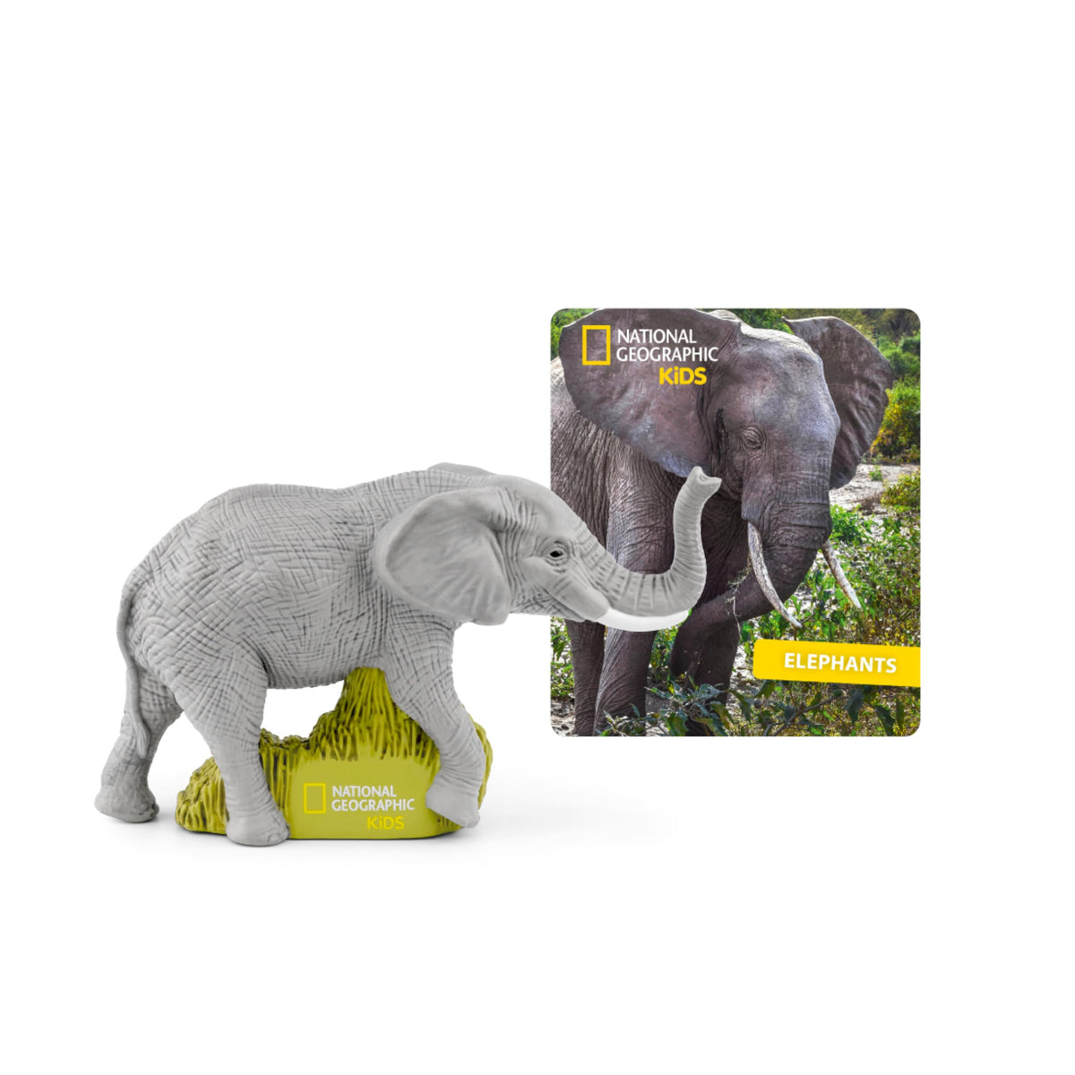 Tonies Elephant National Geographic Kids figurine, immersive elephant stories for curious listeners.