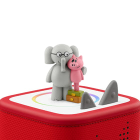 Tonies Elephant Piggie figurine with Toniebox showing stories come to life