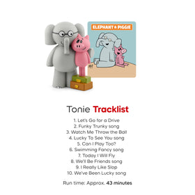 Tonies Elephant Piggie on child desk enables calm imaginative play