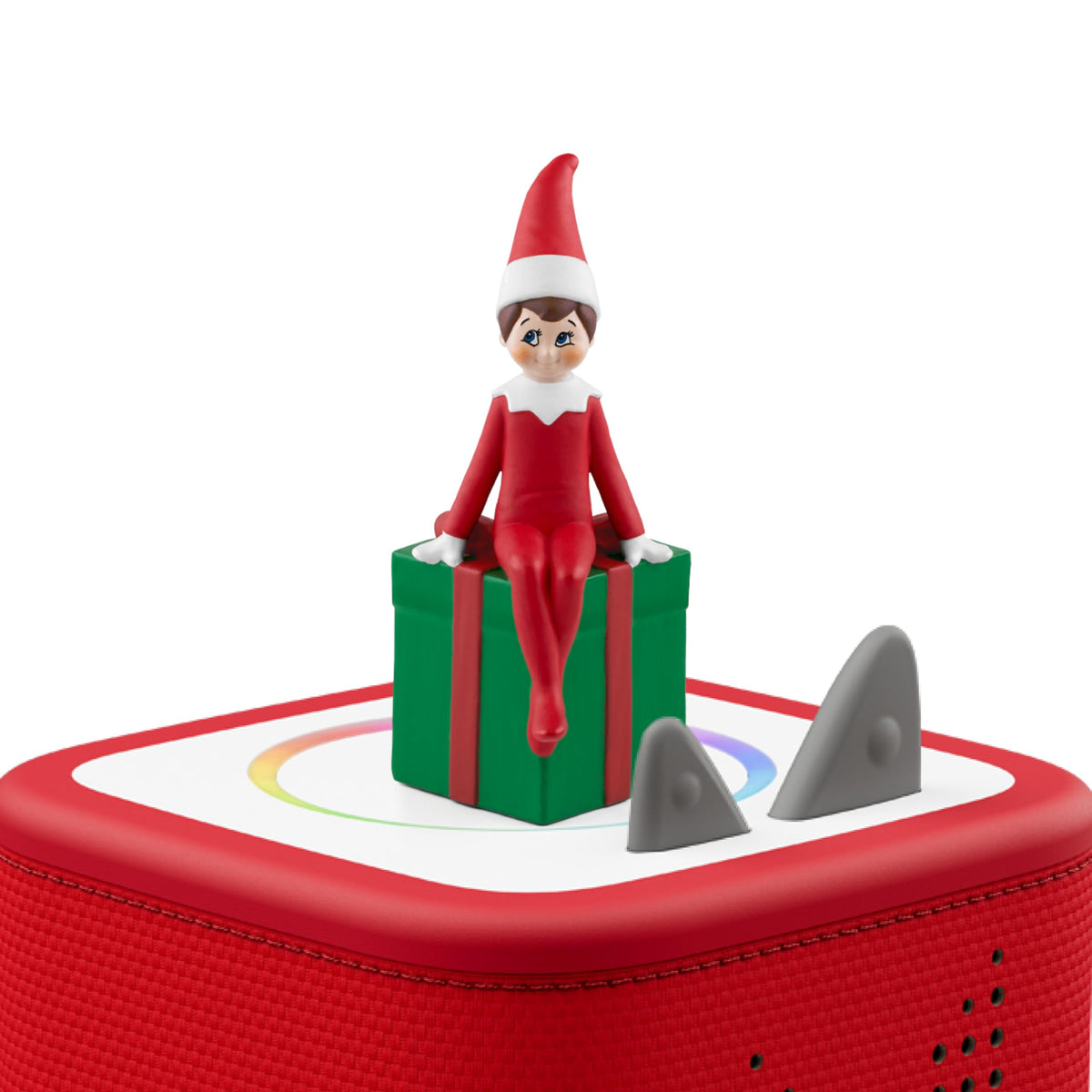 Tonies Elf on the Shelf North Pole scene inviting magical listening adventures.