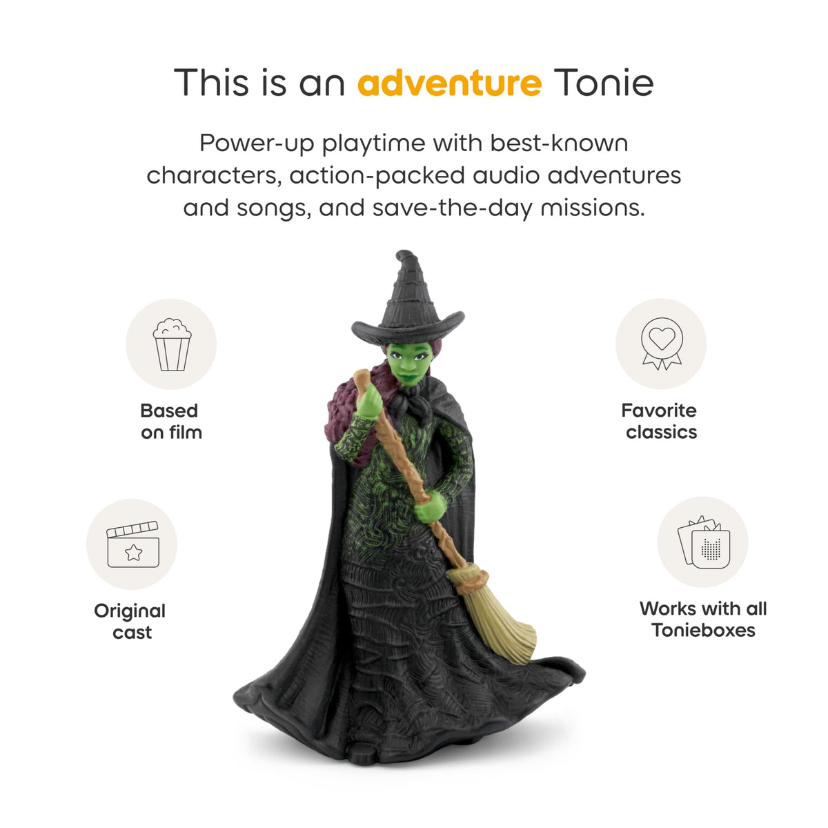Tonies Elphaba original voices from film image adds cinematic listening magic.