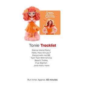 Tonies Emma Memma packaging opened to reveal a gift-ready toy.