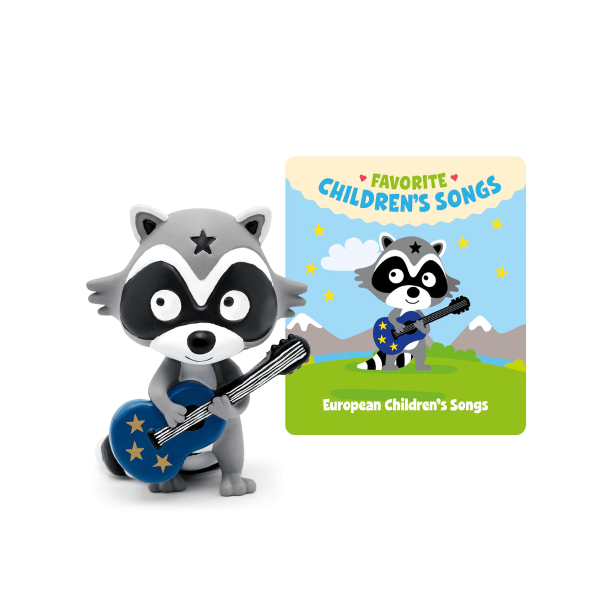 Tonies Favorite European Songs collection cover highlights global music for curious kids.