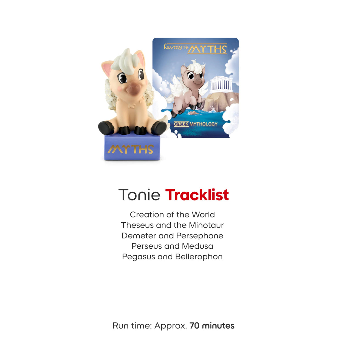 Tonies Pegasus and Bellerophon scene inspires adventurous imagination and sequencing.