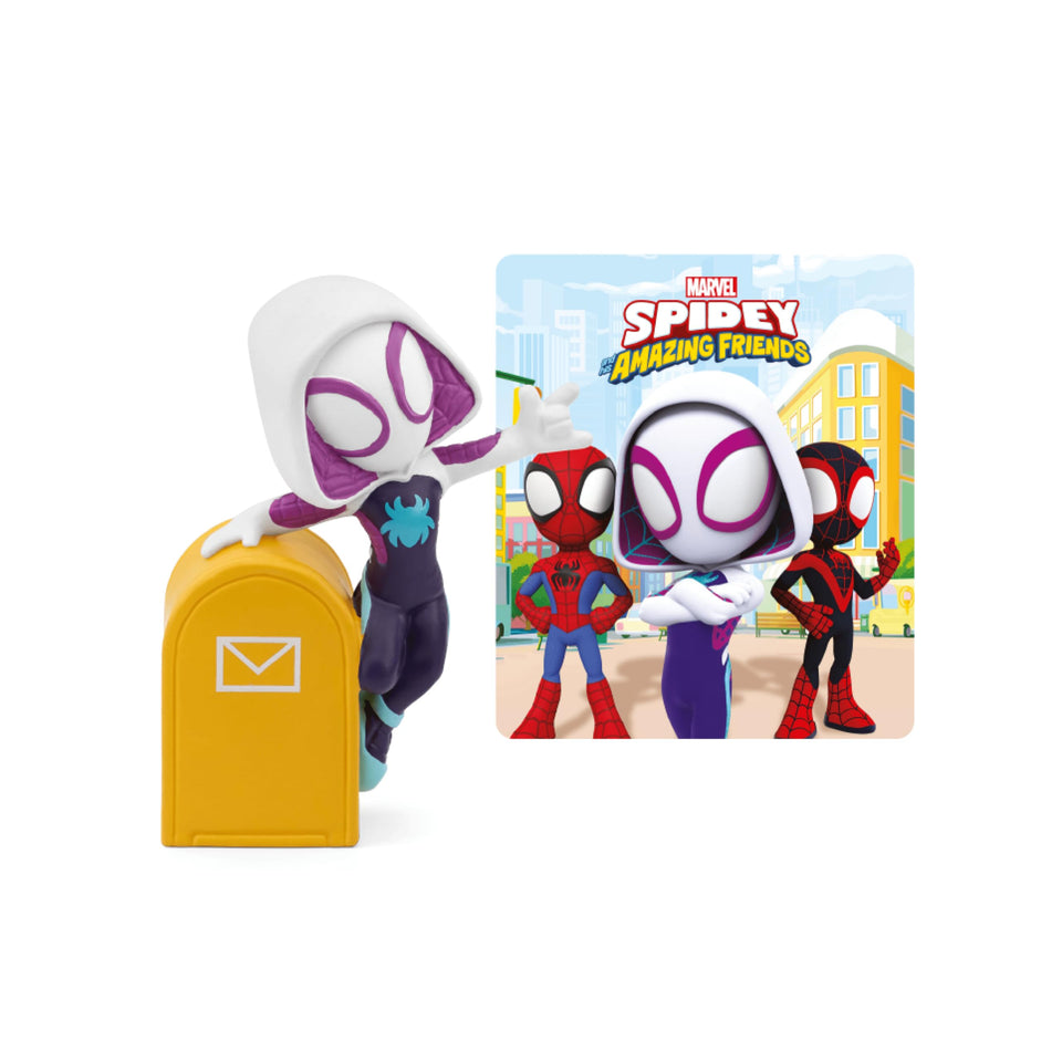 Tonies Ghost-Spider audio toy character invites imaginative play.