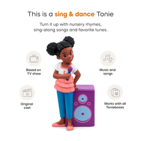 Tonies Gracie's Corner classroom-like routine visuals promoting learning rhythms.