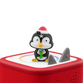 Tonies Holiday Songs Volume 1 packaging card showing kid-friendly setup.