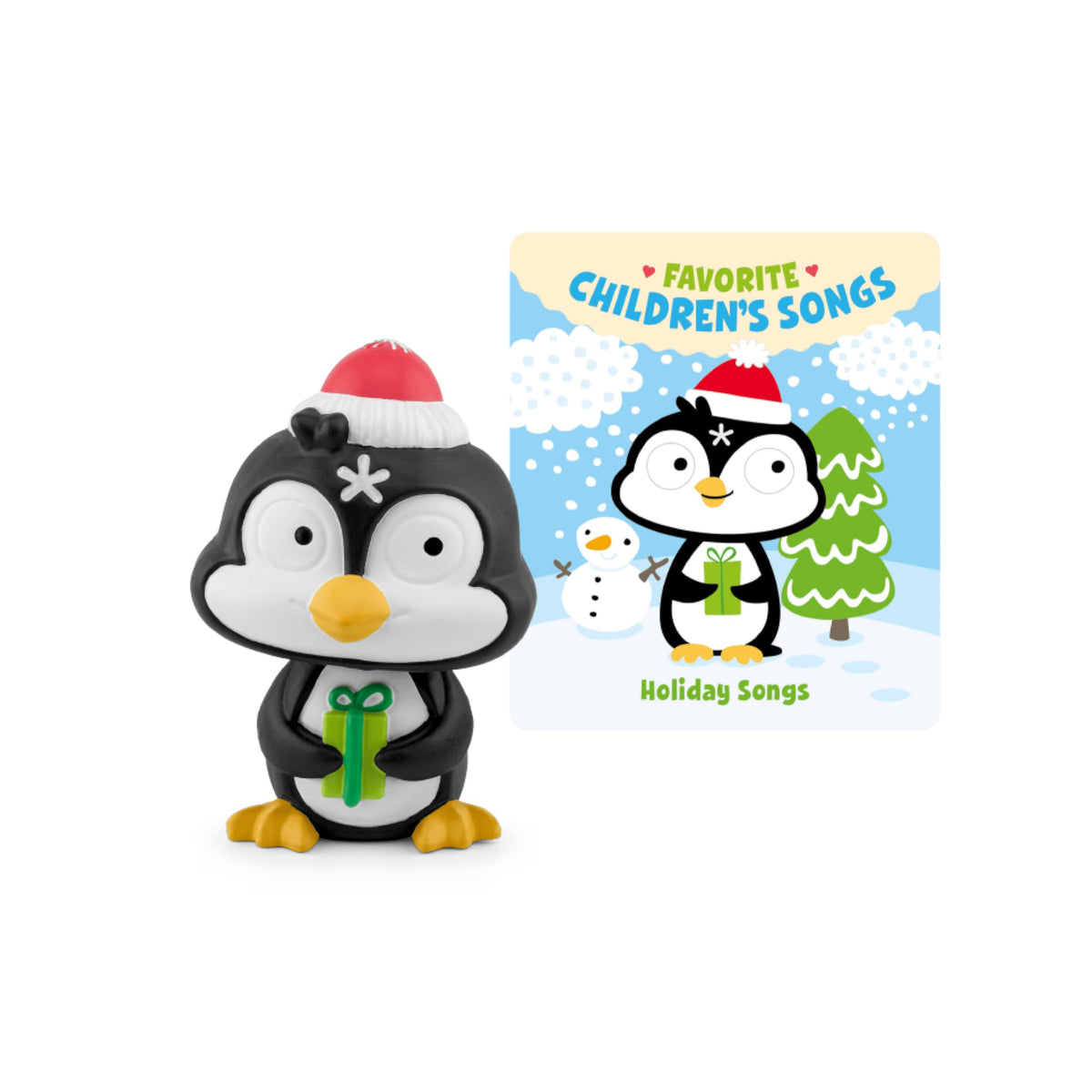 Tonies Holiday Songs Volume 1 penguin figurine for festive listening with Toniebox.