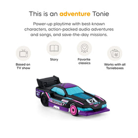 Tonies Hot Wheels Fast Food Cars scene encourages playful storytelling