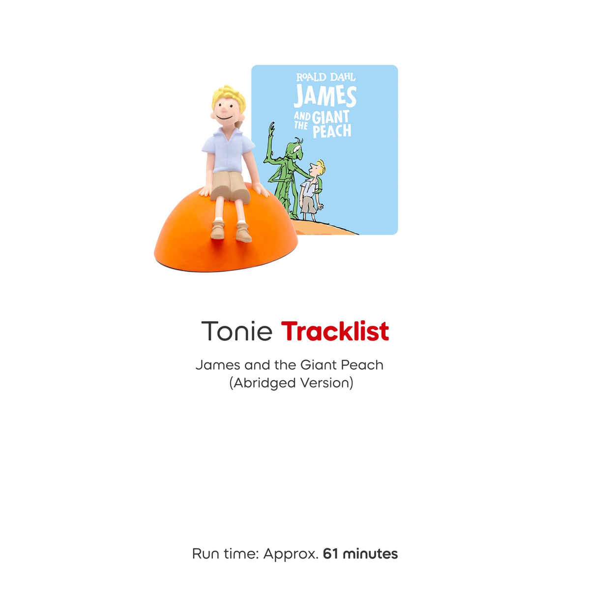 Tonies James giant peach on-toniebox enables simple playback