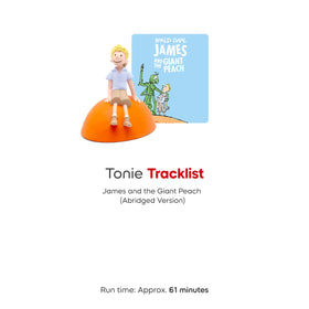 Tonies James giant peach on-toniebox enables simple playback