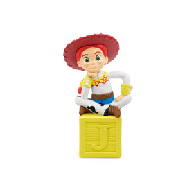 Tonies Jessie packaging shows easy setup for a collectible Toy Story character.