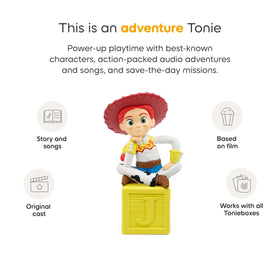 Tonies Jessie ready for Tonibox setup to spark screen-free play.