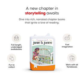 Tonies Junie B Jones 4-pack big fat mouth illustration sparks imagination.