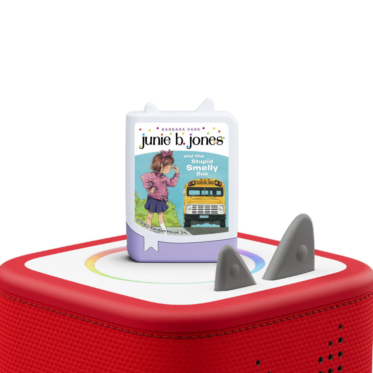 Tonies Junie B Jones 4-pack bus story illustration suitable for car listening.