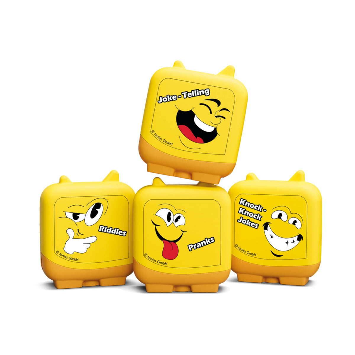 Tonies Kid Comedy Clever Set 4-Pack ready for storytelling with four colorful Tonies figures.