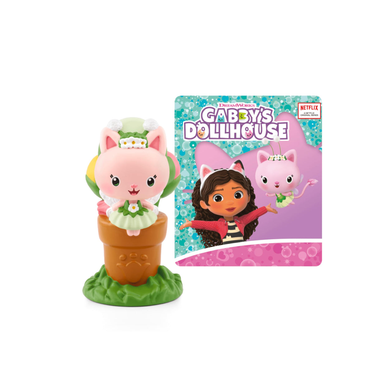 Tonies Kitty Fairy figurine in a sleepover scene, inspiring imaginative play and listening fun.