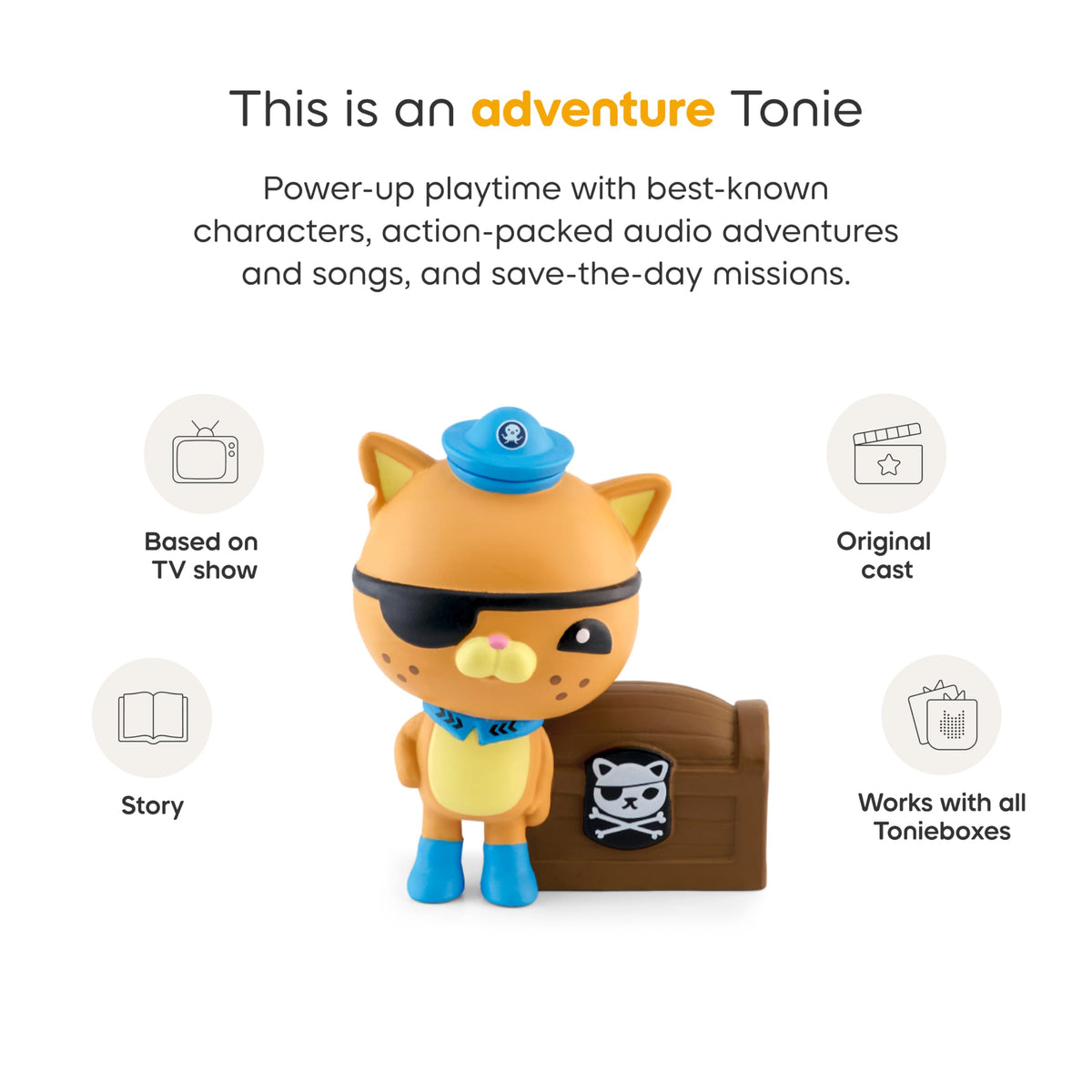 Tonies Kwazii swordfish adventure image—encourages listening and imagination.