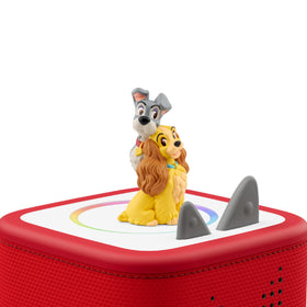 Tonies Lady and the Tramp with Toniebox setup for storytelling adventures