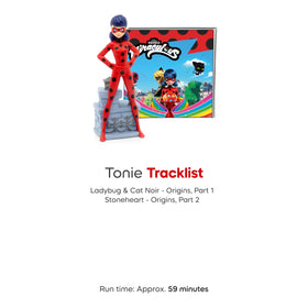 Tonies Ladybug two stories total runtime of 59 minutes supports long play sessions.