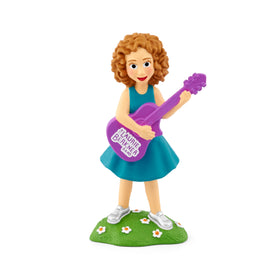 Laurie Berkner 2 with Toniebox ready for a listening session.