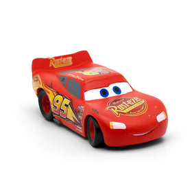 Image highlights four songs and one story included with the Lightning McQueen Tonie.