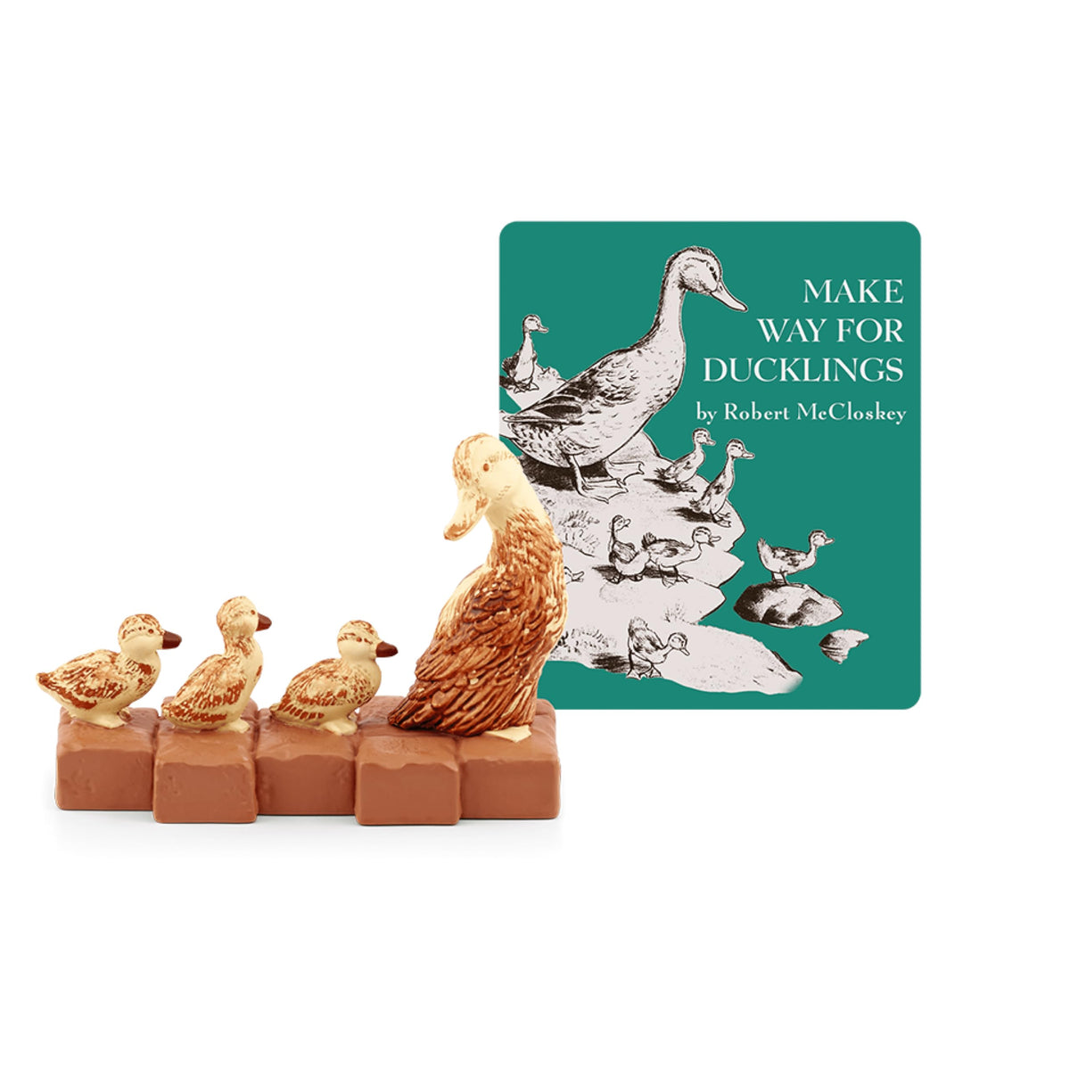 Tonies Make Way for Ducklings figurine for family listening on Toniebox.