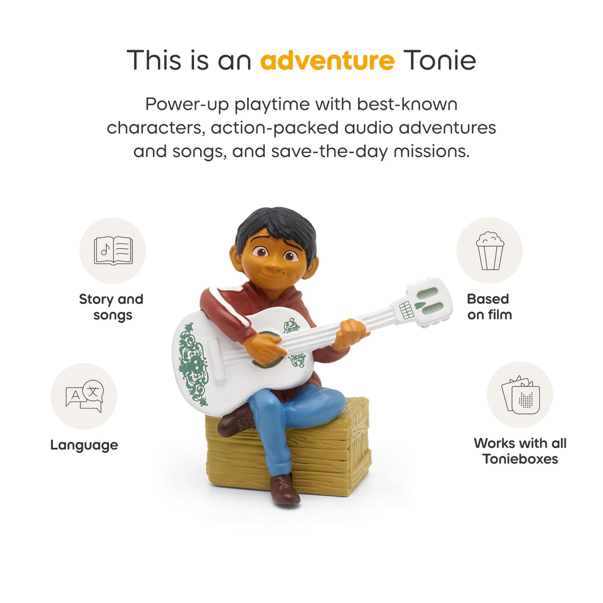 Tonies Miguel on Coco adventure scene, great for role-play.
