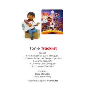 Tonies Miguel audio on Toniebox, simple setup for kid-friendly listening.