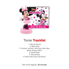Tonies Minnie Mouse Tonie on Toniebox ready for quick listening.