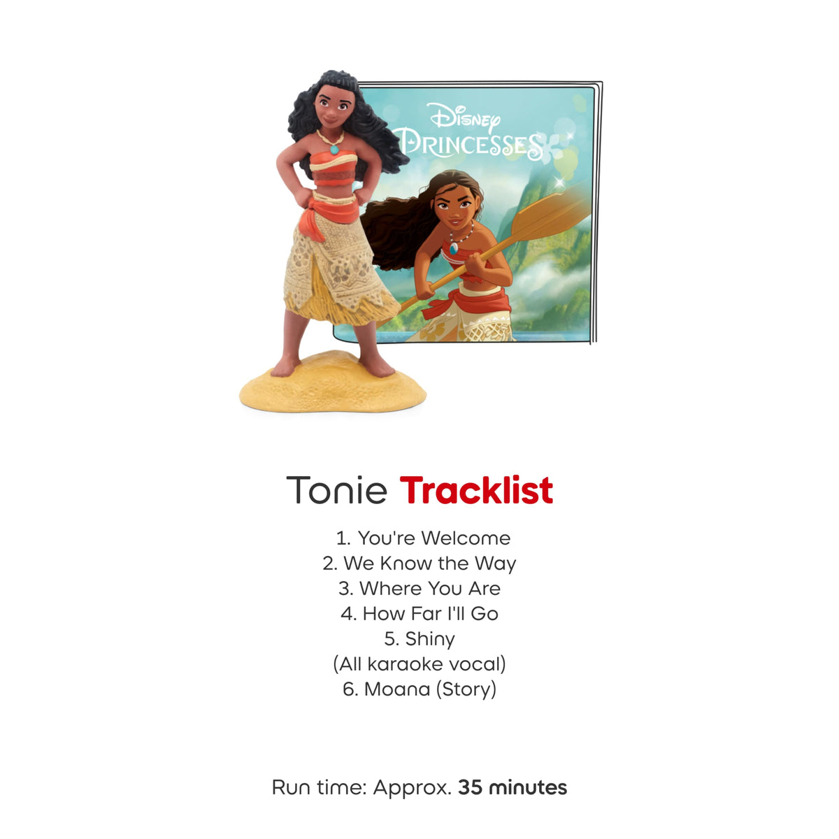 Tonies Moana hero message celebrates friendship and perseverance.