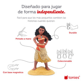 Tonies Moana figure in sea setup invites storytelling and roleplay.