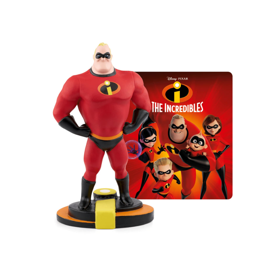 Tonies Mr. Incredible figurine on a remote island adventure for kids.