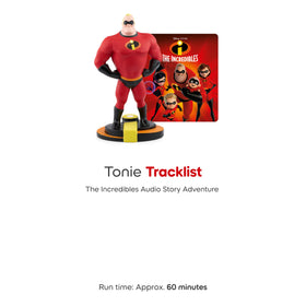 Tonies Mr. Incredible in a suburban setting inviting imagination and action.