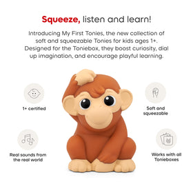 Tonies My First Jungle Set tiger soft-squeezable figurine for imaginative play