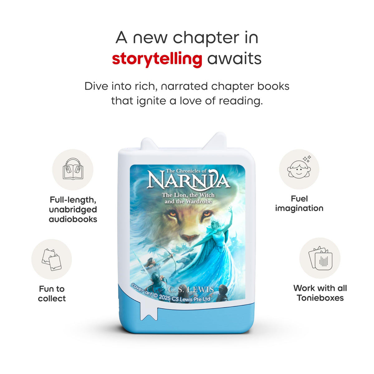 Tonies The Lion, the Witch and the Wardrobe Tonie, inviting magical world exploration.