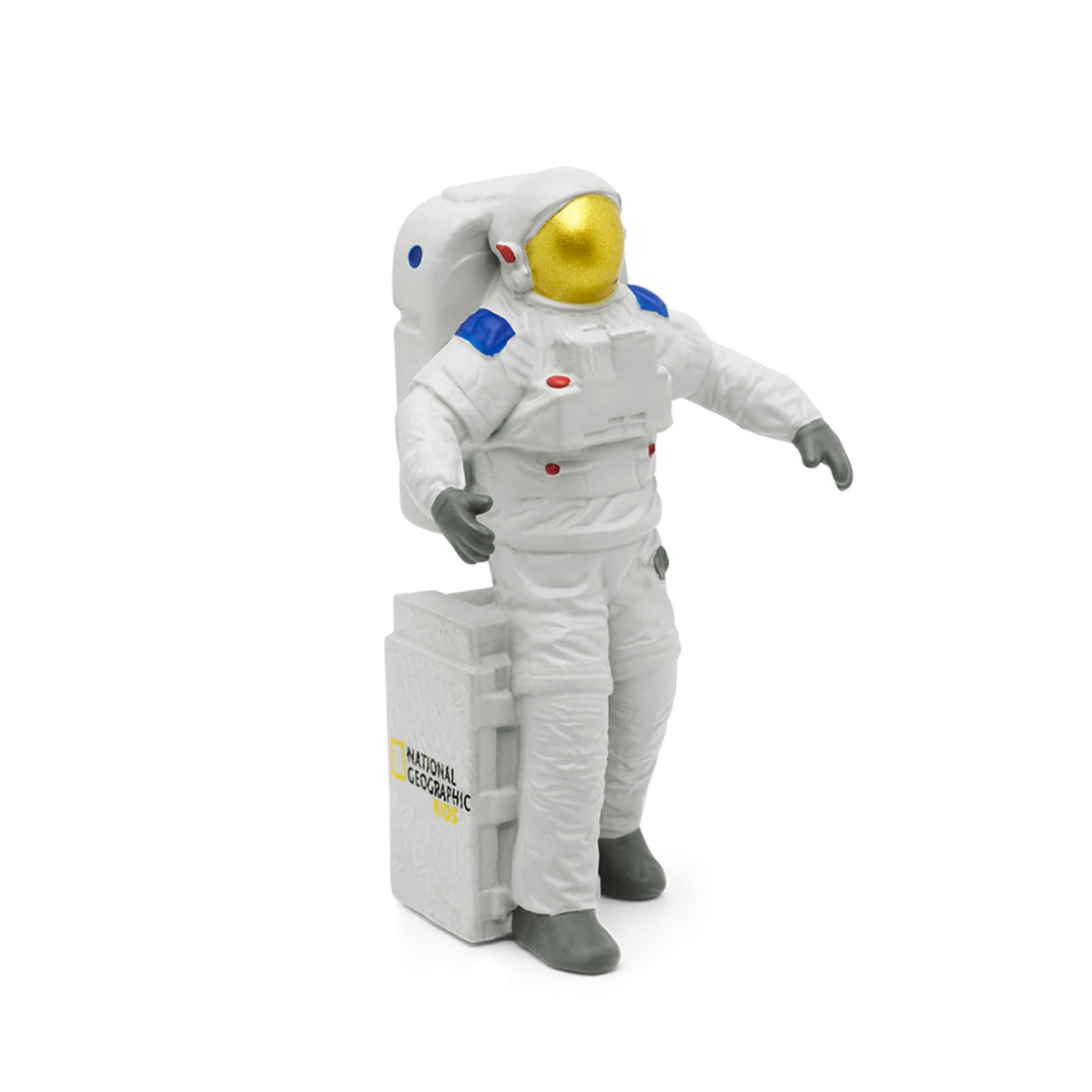 Tonies National Geographic Astronaut toy character card inside reveals seven stories.