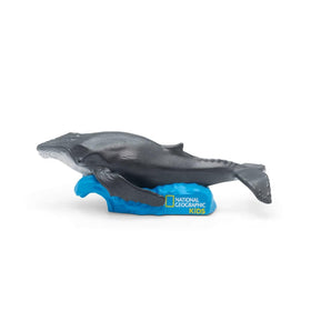 Tonies National Geographic whale figurine back view with tracklist in mind