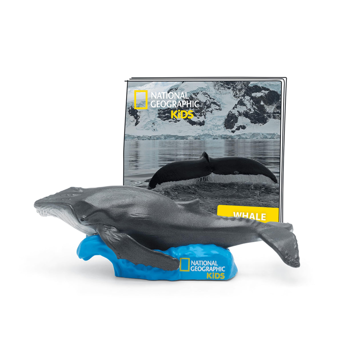 Tonies National Geographic whale figurine front view for engaging ocean storytelling