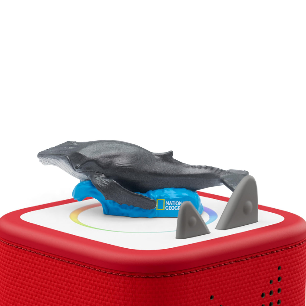 Tonies National Geographic whale figurine side view highlighting habitat exploration