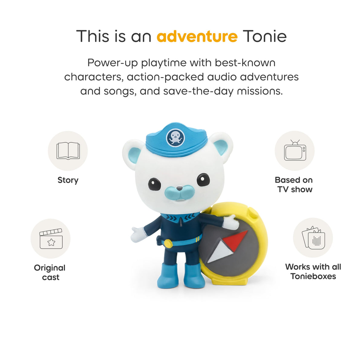 Tonies Octonauts orcas episode supports imagination and curiosity at storytime.